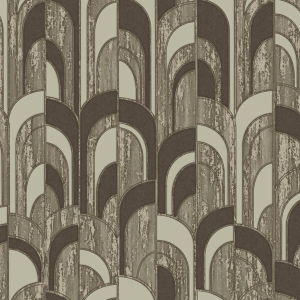 OCTAGON 1209-4 Bruin | Modern Wallpaper