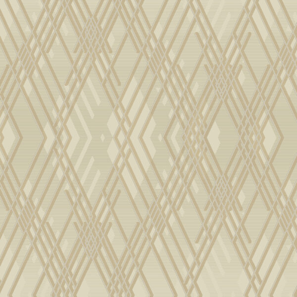 OCTAGON 1213-3 Beige II | Geometric Wallpaper