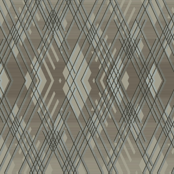 OCTAGON 1213-4 Bruin | Geometric Wallpaper