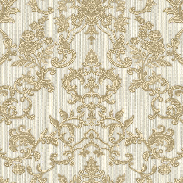 SEYYAH 1305-3 Crème | Floral Damask Wallpaper